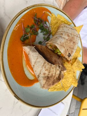 tempeh wrap  at The Happiness Café in Den Bosch