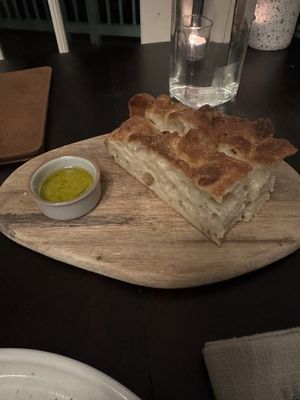 Focaccia   at Three Blue Ducks in Killimicat