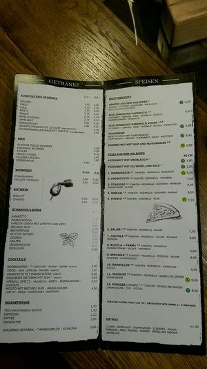 Menu_2 at Pizzaria Banderas in Bayerisch Eisenstein