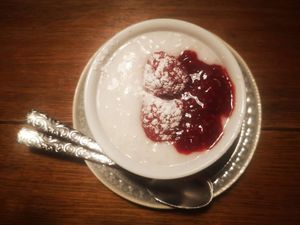 kheer, coconut rice & jelly at Pizzaria Banderas in Bayerisch Eisenstein