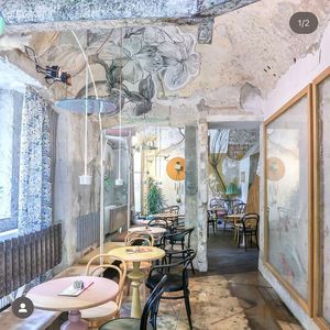 Makramés beautiful interior. at Makramè in Ljubljana