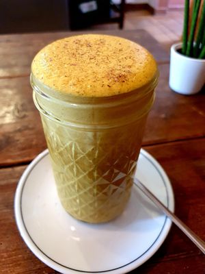 Golden milk at little green kitchen - Kunibertsviertel in Cologne