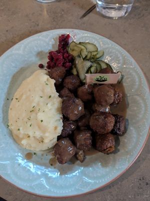 Vegan soy balls at Meatballs For The People in Stockholm