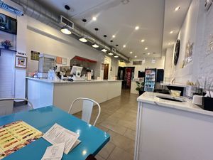 Limited additional countertop seating   at Long Island Dumplings in New York City