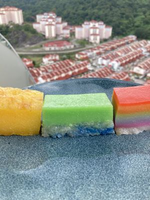 Different types of Kuih. All delicious   at TianMiMi Dessert Shop - 甜蜜蜜糖水铺 in Penang