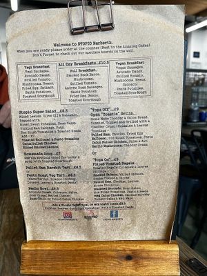 Vegan breakfast. at Stopio in Narberth