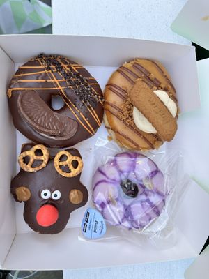 the left one in the first row is not vegan  at Doughnut Time - Charing Cross in London