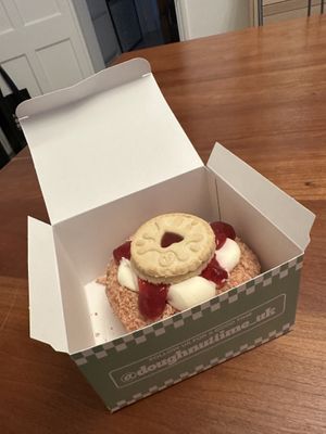 Gordon Jamz doughnut  at Doughnut Time - Charing Cross in London