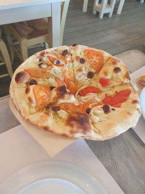 The focaccia at Trattoria in Nea Makri