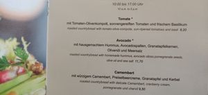 Tomato sandwich and avocado sandwich at Chocolat Grand Cafe in Cologne