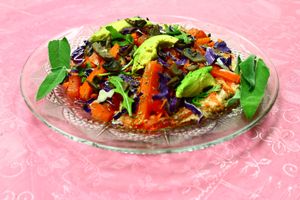 pita pizza at Two Vegan Sistas in Cordova