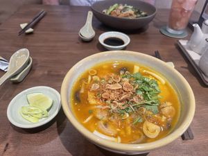   at Be An Vegetarian Café in Ho Chi Minh City