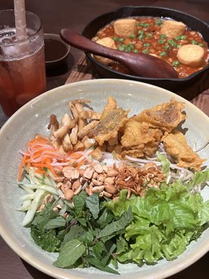   at Be An Vegetarian Café in Ho Chi Minh City