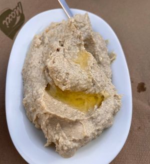 Hummus at Taverna Platanos Lachania in Rhodes