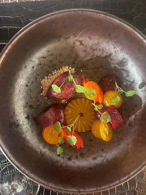 Biet met passievrucht at Restaurant Te Koop in Tilburg in Tilburg