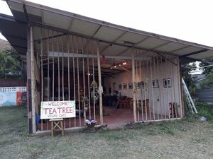 Front of Cafe at The Tea Tree Cafe in Chiang Mai