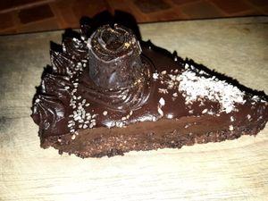 Chocolate mousse cake (to die for) at The Tea Tree Cafe in Chiang Mai