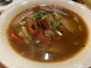 Yummy caldeirada, cruelty free! at Princesa do Castelo in Lisbon