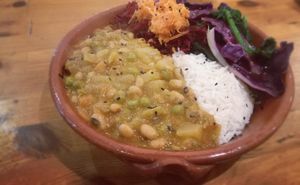 Winter vegetable stew at Princesa do Castelo in Lisbon