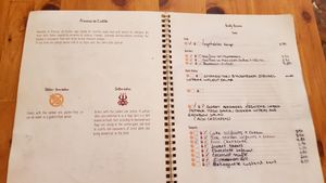 menu, 1st page at Princesa do Castelo in Lisbon