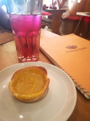 vegan pastel de nata at Princesa do Castelo in Lisbon