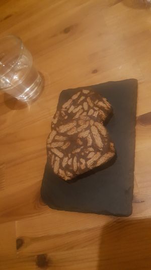 chocolate salami at Princesa do Castelo in Lisbon
