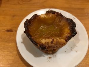 Pastel sem nata at Princesa do Castelo in Lisbon