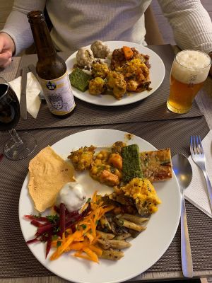 Food at Princesa do Castelo in Lisbon