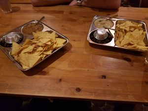 Tortillas with hummus, salsa and olives at Princesa do Castelo in Lisbon