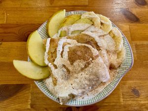 Apple Strudel. 
Exquisite!  at Princesa do Castelo in Lisbon