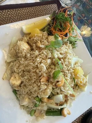 Pineapple fried rice with Tofu   at Lemongrass in Fairbanks