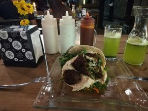 Falafel at Falafel and Friends in Sayulita