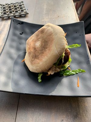 Falafel Pita at Falafel and Friends in Sayulita