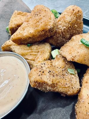 Plant-based Chicken Bites, Salt & Pepper at Omni Kitchen + Bar in Langley