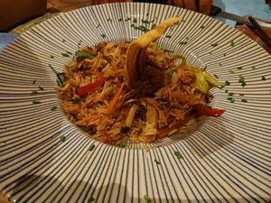 Wok veggie (vegan) at Cuba Bar Albir in Albir