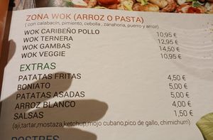 Wok veggie is vegan at Cuba Bar Albir in Albir