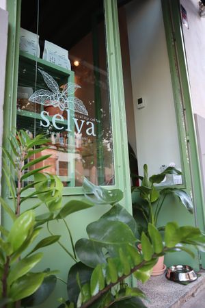 Entrance at Selva Coffee in Sevilla