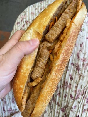 Loaded for 35k  at Tu Chau Veggie - Vegan Banh mi in Hanoi