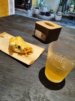 Very good banh mi and kombucha ♥️ at Tu Chau Veggie - Vegan Banh mi in Hanoi