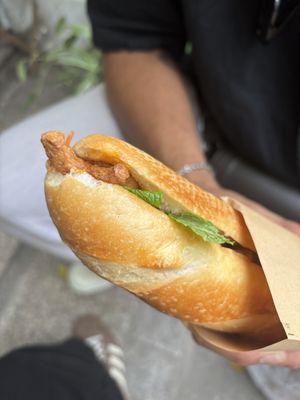 Vegan signature banh mi  at Tu Chau Veggie - Vegan Banh mi in Hanoi