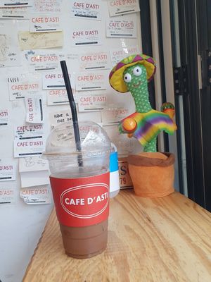 Coffee oat milk at Cafe D'asti seoul in Seoul