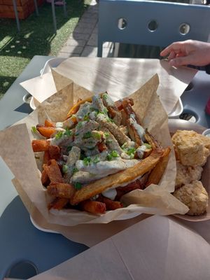 Chëësy truffle fries at The Plot Express in Carlsbad
