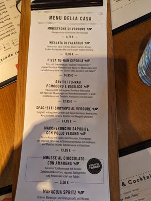 Veganuary Karte L'Osteria #Veganuary at L'Osteria in Jena