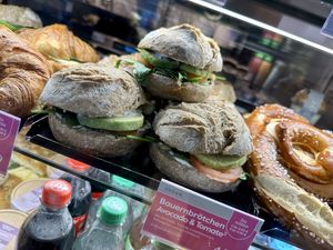 vegan "brötchen"  at Espresso House - HBF in Luebeck