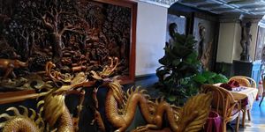 Lovely spacious restaurant with beautiful decorations at Star of Siam in Houghton-le-spring