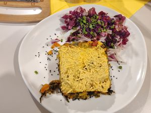 Kürbislasagne at Cafeteria Zur Rosen in Jena