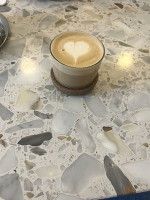 Oat cappuccino   at Avocado Club in Berlin