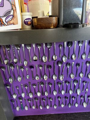 Fun decoration   at Purple Door Ice Cream in Milwaukee