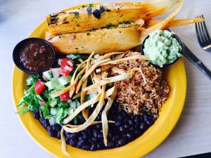 Tamales at Senor Veggie in San Antonio