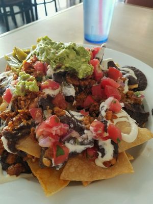 best nachos EVER! at Senor Veggie in San Antonio